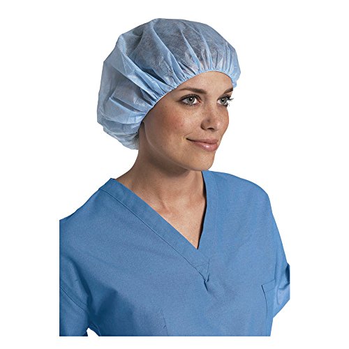 PDC Healthcare STJ-262 Cap de asistență pentru îmbrăcăminte de unică folosință, polipropilenă, 24 , albastru
