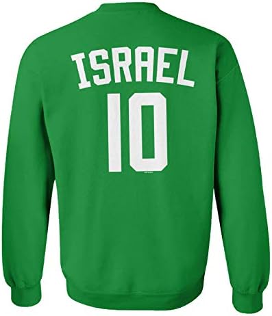 Jersey de fotbal din Israel - Hanorac de crewneck unisex de fotbal național israelian
