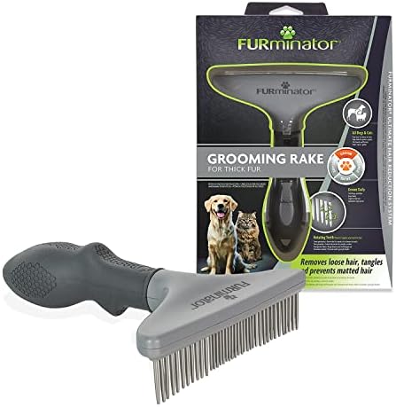 Furminator Grooming Rake pentru pisici și câini