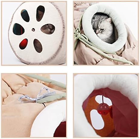 Baoblaze Cat tunel pat, pliabil agățat hamac tunel cuib leagăn pat, moale și confortabil pentru pisici, veverițe, iepuri, câini,