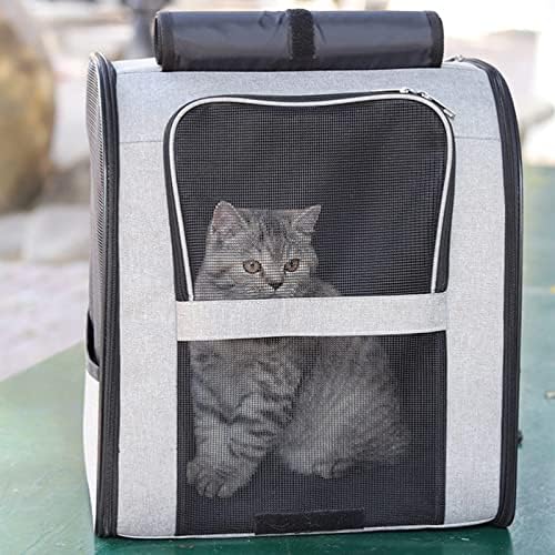 Gfdfd Rucsac pentru animale de companie Respirabil disiparea căldurii geantă pentru pisici transport respirabil pentru animale