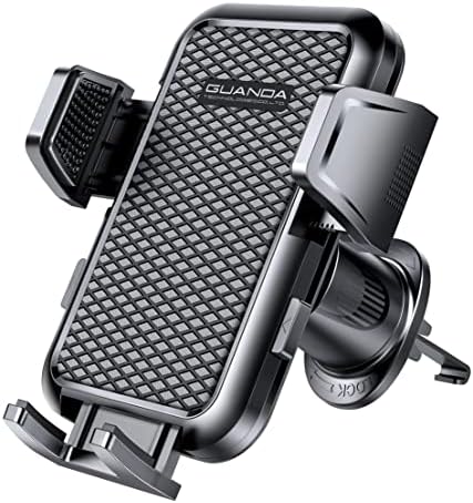 Clip de aerisire a telefonului auto, suport pentru telefon auto, montare la 360 °, clemă reglabilă, telefon mare și carcasă