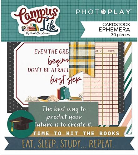 Photoplay Campus Life - Girl Collection Bundle - 12 x 12 Kit de colectare + Ephemera Cardstock Die -Cuts