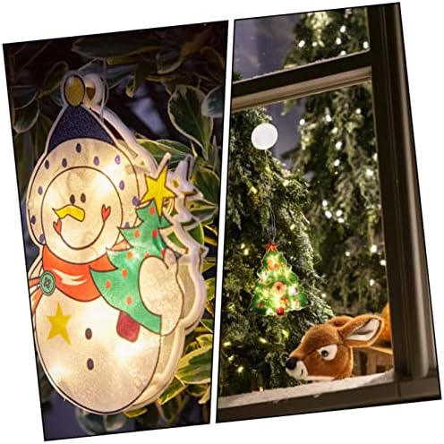 Yarnow 2pcs atmosferă cameră de casă decoruri decoruri lampă ornament decorativ recuzită în aer liber decor minunat creativ lED magazin de Crăciun ușor copac de petrecere de pondule de pondante pandantive atârnate