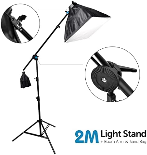 CLGZS Photo Studio Softbox Studio Kit Boom Arm Backdrop Light Stand Reflector pentru fotografiere pentru fotografie