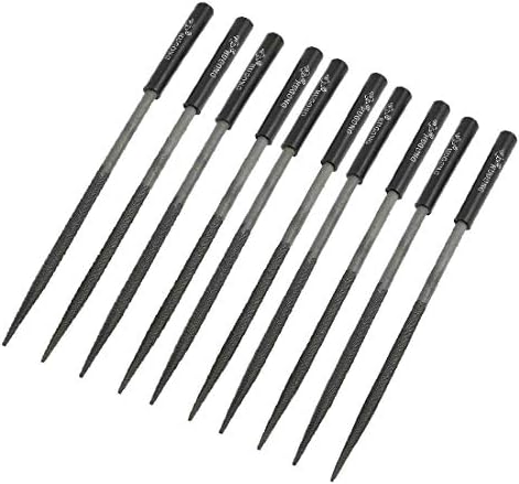 X-Dree 10 PC-uri 5x180mm din plastic negru acoperit cu unelte de măcinare a instrumentului rotund (10 piezas 5x180mm plástico