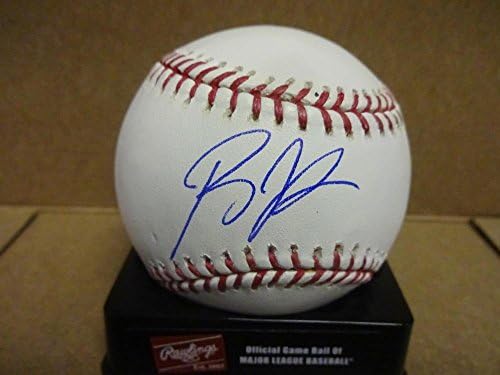 Ben Johnson Mets/Padres a semnat M.L. Baseball w/coa - baseball -uri autografate