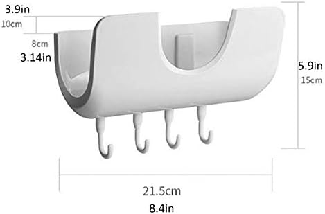 Xjjzs bucătărie raft de depozitare raft de perete fără unghii nu afectează peretele în formă de U-ul montat pe perete suport