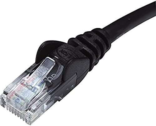 14ft Cat5e Black Snagless Patch Cord Taa