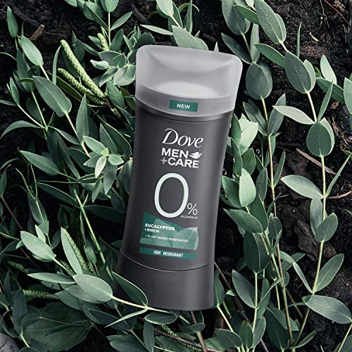 Dove Men + Care 0% Deodorant Stick pentru bărbați deodorant fără aluminiu eucalipt + mesteacăn hidratant pe bază de plante
