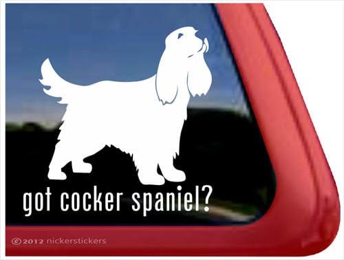 Ai Cocker Spaniel? ~ Cocker Spaniel Vinyl Fereastră autocolant de decalare automată