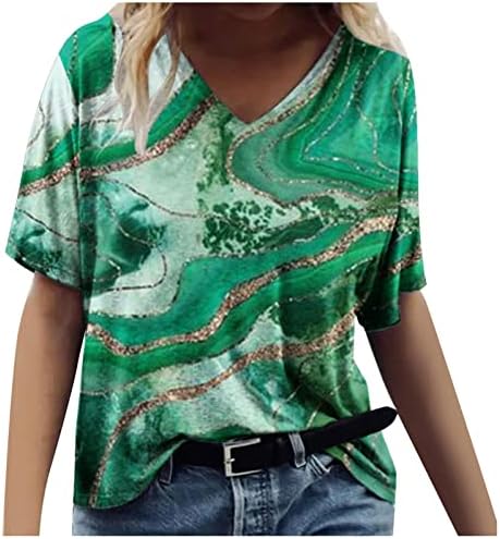 Haine punk edgy moire imprimeu pentru femei tricou grafic bumbac liber potrivire tunică cu mânecă scurtă tops tee baseball