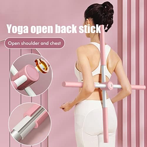 Sfnttion Yoga Sticks pentru postură corector Yoga Back Deschizer 80cm Profetabil pentru ameliorarea durerilor de gât și îmbunătățirea