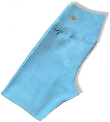 Jacarandá super moale pima bumbac bumbac pantaloni de yoga pentru femei jambiere cu talie înaltă de lungă durată albastru denim