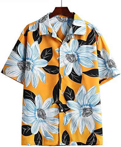 Tricouri de vară BMisegm pentru bărbați pentru bărbați 3d imprimare digitală buzunar cataramă cu coajă cu mânecă scurtă cu