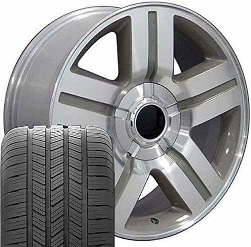 OE Wheels LLC 20 inch Jante se potrivește înainte de 2019 Silverado Sierra Pre-2021 Tahoe Suburban Yukon Escalade CV84 20x8.5