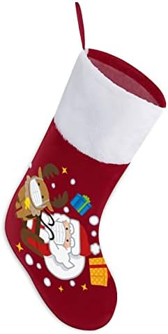 Ciorapi de Crăciun, dimensiune perfectă de 42 cm, model personalizat de Crăciun pentru familia decorațiuni de Crăciun decor