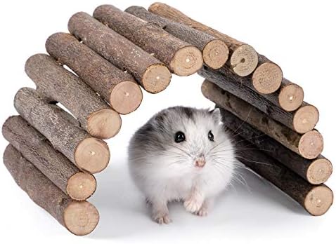 Niteangel Scară De Lemn Pod, Hamster Mouse Șobolan Rozătoare Jucărie, Jucărie De Mestecat Pentru Animale Mici