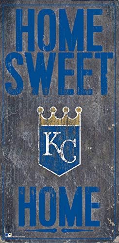 Fan Creations MLB Kansas City Royals Unisex Kansas City Royals Home Sweet Home Sign, Culoare a echipei, 6 x 12