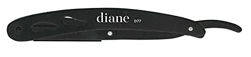 Diane Professional Straight Edge Shaving Razor, negru, 0,15 lb