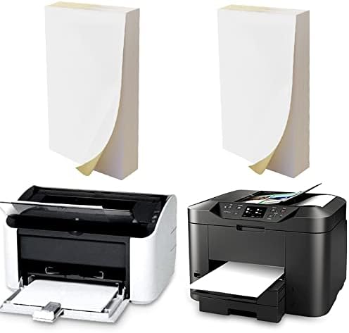 N/A 500 PC -uri A4 Autocolant de hârtie de imprimare auto -adezivă pentru imprimantă cu jet de cerneală