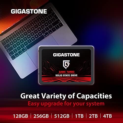 Gigastone Game Turbo 2TB SSD SATA III 6GB/S. 3D NAND 2,5 unitate de stare solidă internă, citiți până la 560 MB/s. Compatibil