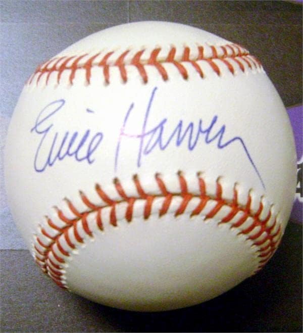 Ernie Harwell Autographed Baseball - baseball -uri autografate