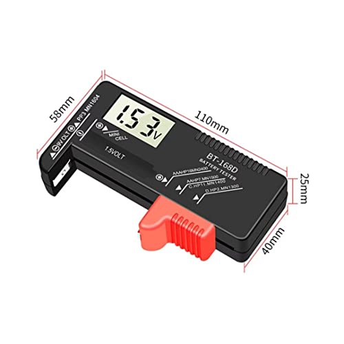 Test de încărcare AA, AAA, C/D, 9V, Button Universal Digital LCD Battery Checker Volt Tester