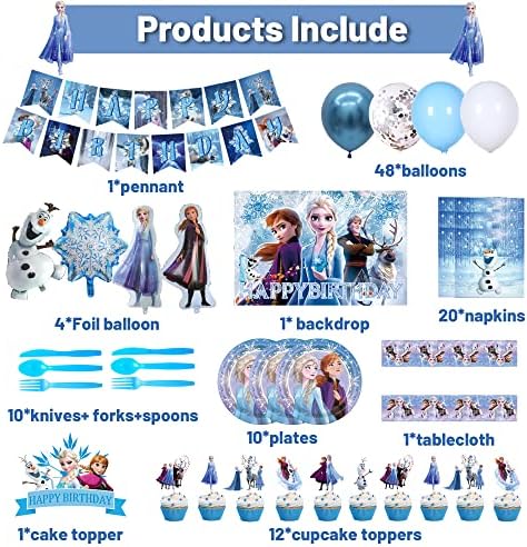 Seturi de consumabile pentru petreceri de iarnă de 128 buc include fanioane ghirlandă cu balon ghirlandă cu Torturi, vârtejuri