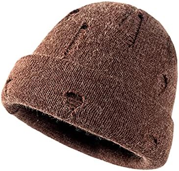 BDDVIQNN femei tricot Slouchy Beanie pălărie în aer liber unisex rupt pălărie pălărie lână solide tricotate cald Casual Baseball