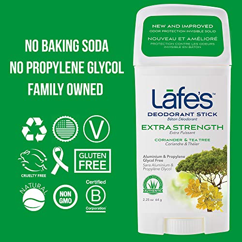 Deodorantul natural al lui Lafe | 2,25oz Stick de deodorant natural fără aluminiu pentru femei și bărbați | Paraben Free &