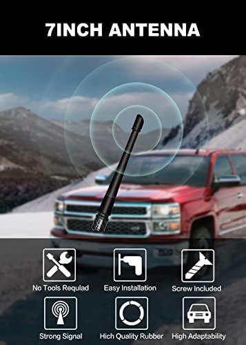 Antena Tuliyet, antena auto universală, antenă scurtă compatibilă cu Ford F150 2009-2022 | Înlocuirea antenei de cauciuc de