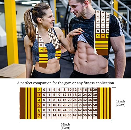 Multiplicare Chartfitness Gym Prosoape pentru bărbați și femei prosop de plajă 2-pachet imprimat uscare rapidă microfibră sport