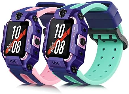 Set de curea de ceas KWMobile Compatibil cu telefonul IMOO Watch Z6 / Telefon de ceas Z1-2X TPU Silicon Fitness Tracker Sports