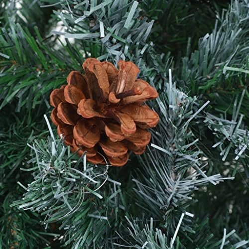 Vidaxl Arbori de Crăciun înghețat cu LED -uri și Pinecone artificiale multi -culori artificiale