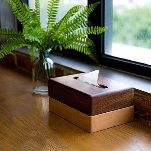 Cutie de țesut din lemn QUUL,suport decorativ pentru cutie de țesut pentru baie distribuitor de țară pentru Casă