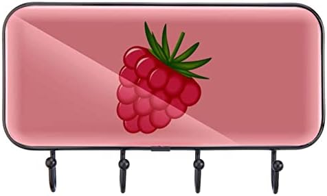 Cârlige adezivă din oțel inoxidabil cârlige de perete de prosop blocați în baie sau bucătărie fructe de fructe de pădure roz