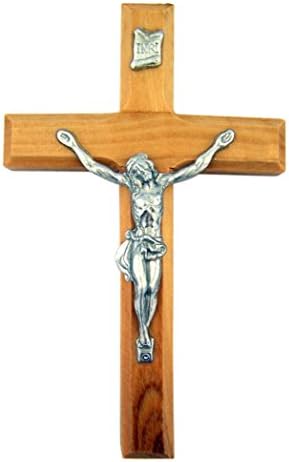 Olive Wood Iisus Hristos Cruce Crucifix, 4 inch