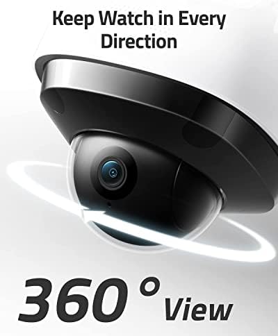 Eufy Security S330 Floodlight Cam 2 Pro, Acoperire Pan & Tilt de 360 ​​de grade, 2K Full HD EufyCam 3 3-Cam Kit, cameră de