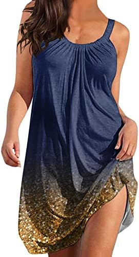 Rochie de zi Miashui Rochie de plajă pentru femei acoperire Casual Vacanță vară rochie fără spate Rochii Fără mâneci pentru