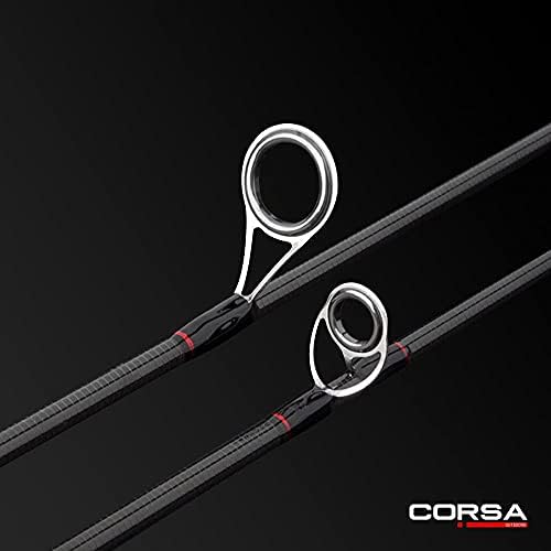 Combo Corsa Outdoors Fishors Rod and Reel - KingWharf Spinning Rod - 6'8 2,1 m Carbon Mediu Action Rod - Surf Road Apă sărată