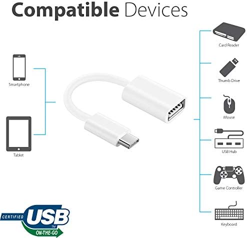 Adaptor OTG USB-C 3.0 Compatibil cu ASUS VP349CGL pentru funcții rapide, verificate, mai multe utilizări, cum ar fi tastatură,