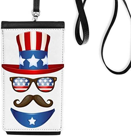 America Uncle Sam I Want You Telefon Portofel Purse Hanging Mobile Hush Buzunar Negru Buzunar