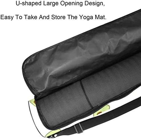 Yoga Mat Bag, Avocado model de fructe exercițiu Yoga mat Carrier Full-Zip Yoga Mat Carry Bag cu curea reglabilă pentru femei