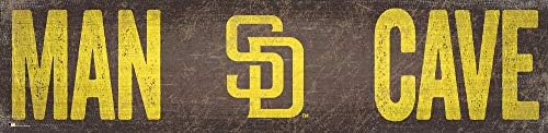 Fan Creations MLB San Diego Padres Unisex San Diego Padres Man Cave 6x24 Sign, echipă, 6 x 24