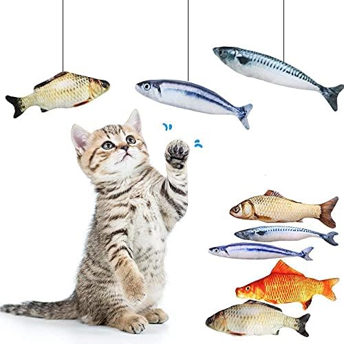 Pisica jucărie pește pluș pisica Scratcher jucărie Interactive pește Catnip jucării umplute perna simulare pește joc jucărie