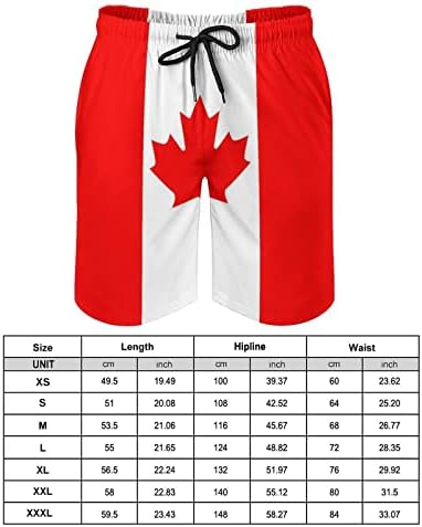 Canada Flag Flag Trunchiuri de înot pentru bărbați Pantaloni scurți de înot uscat rapid Costum de baie Beach Swim Pantaloni