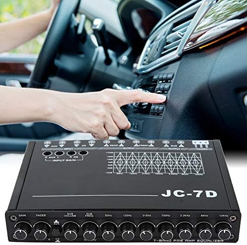 Egalizare digitală auto, auto 7 benzi audio Bass Restaurare Equalizator Digital Control audio JC-7D