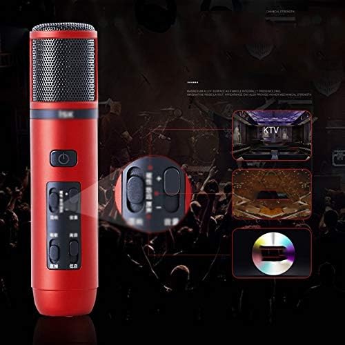 LMMDDP Mini Mobile Condensator Microfon Microfon de mână pentru etapă/karaoke Reduceți efectiv zgomotul de mediu