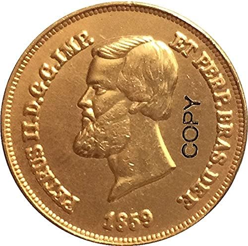 1859 Monede Brazilia Copie Copie Ornamente Colecția Colecția Colecției